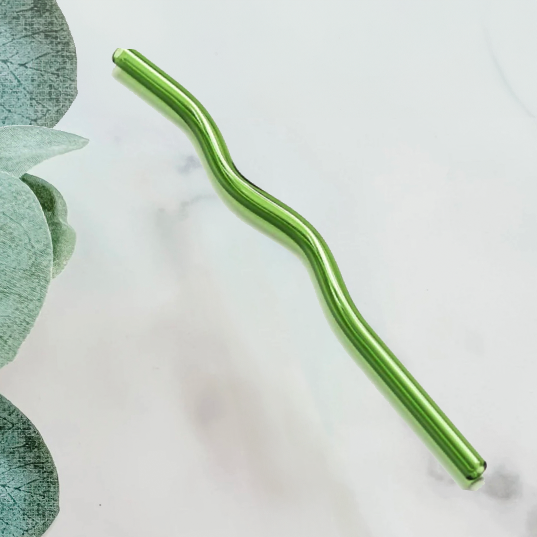 Wavy Glass Straw