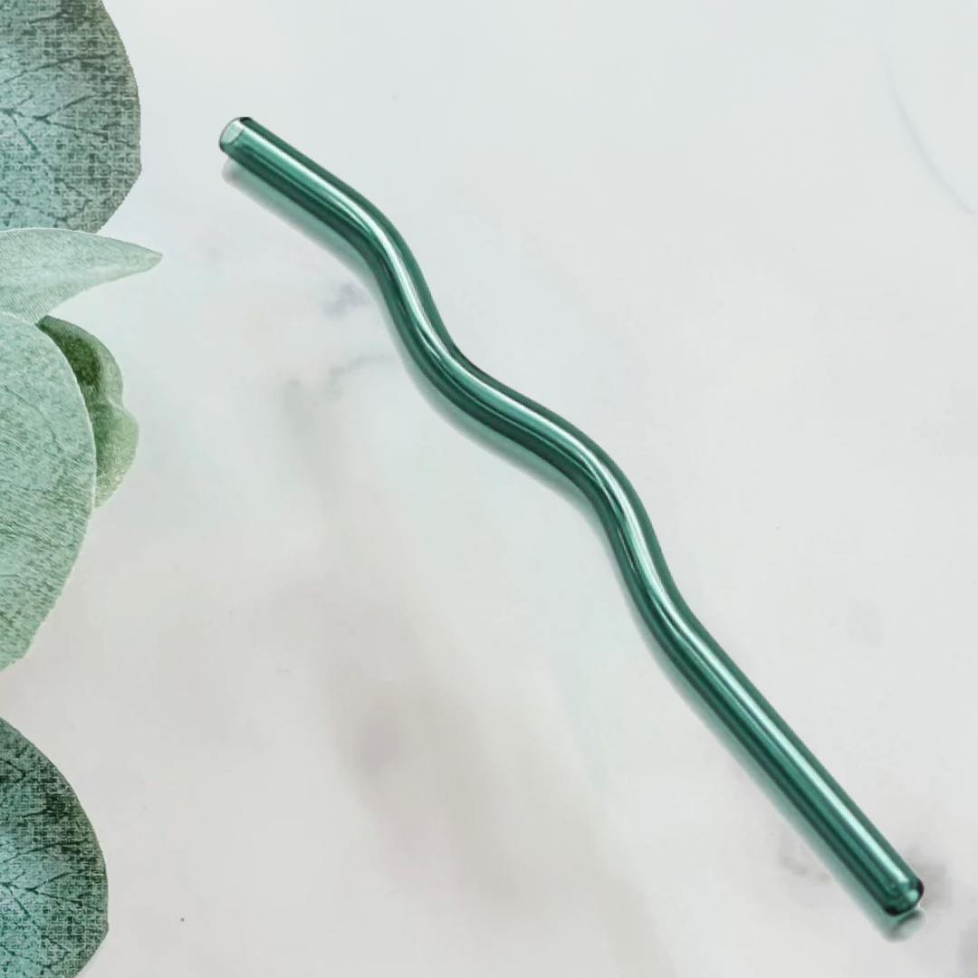 Wavy Glass Straw
