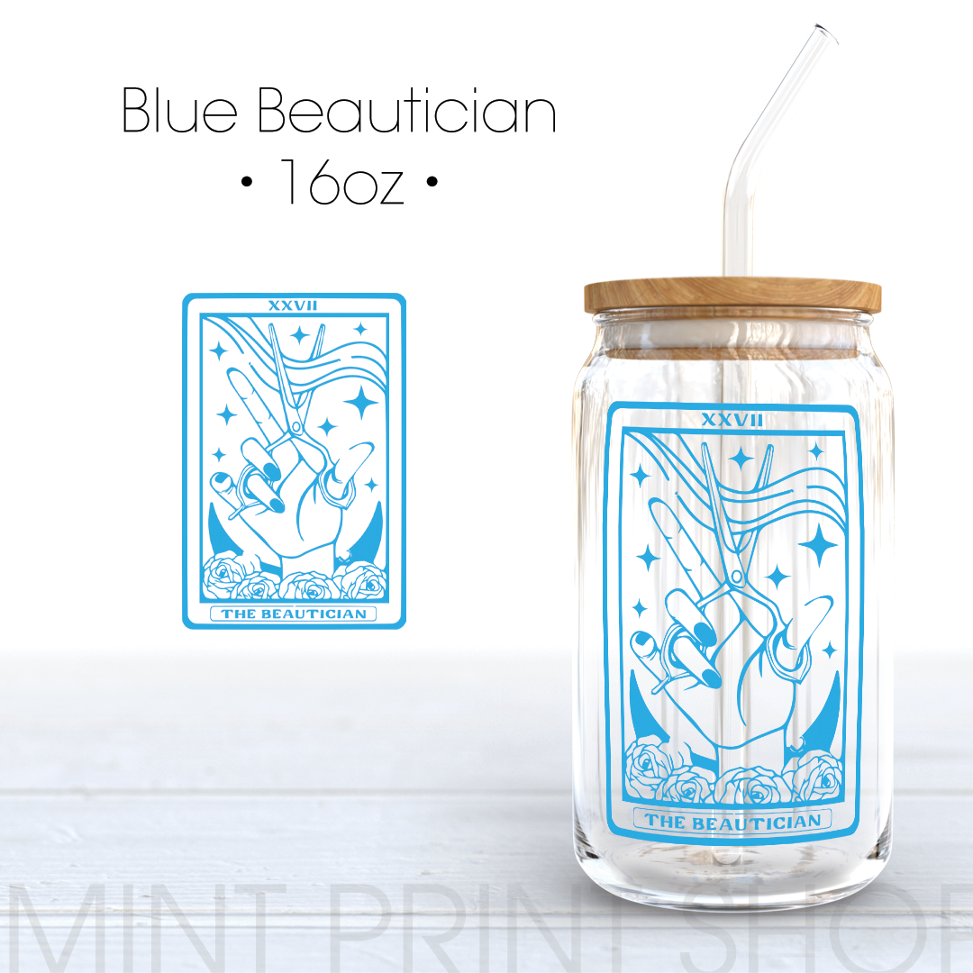 Beautician in Blue | UV DTF Decal