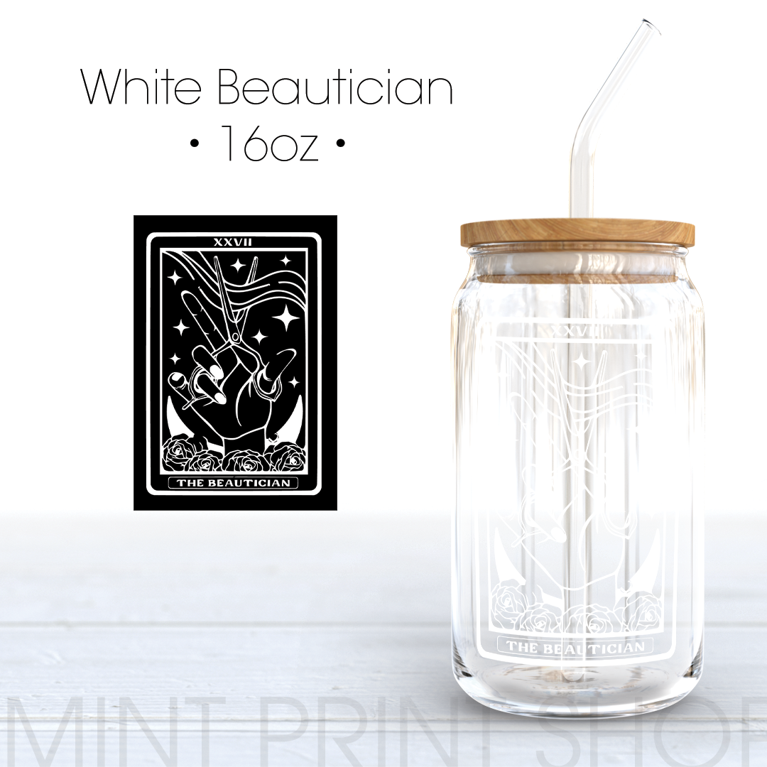 Beautician in White | UV DTF Decal