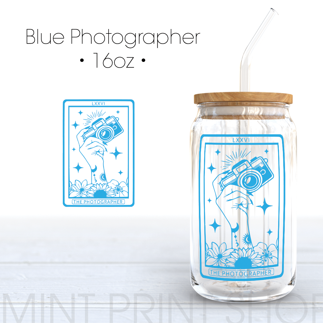Photographer in Blue | UV DTF Decal