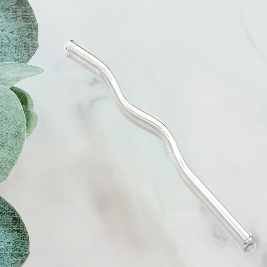 Wavy Glass Straw