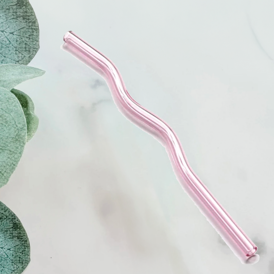 Wavy Glass Straw