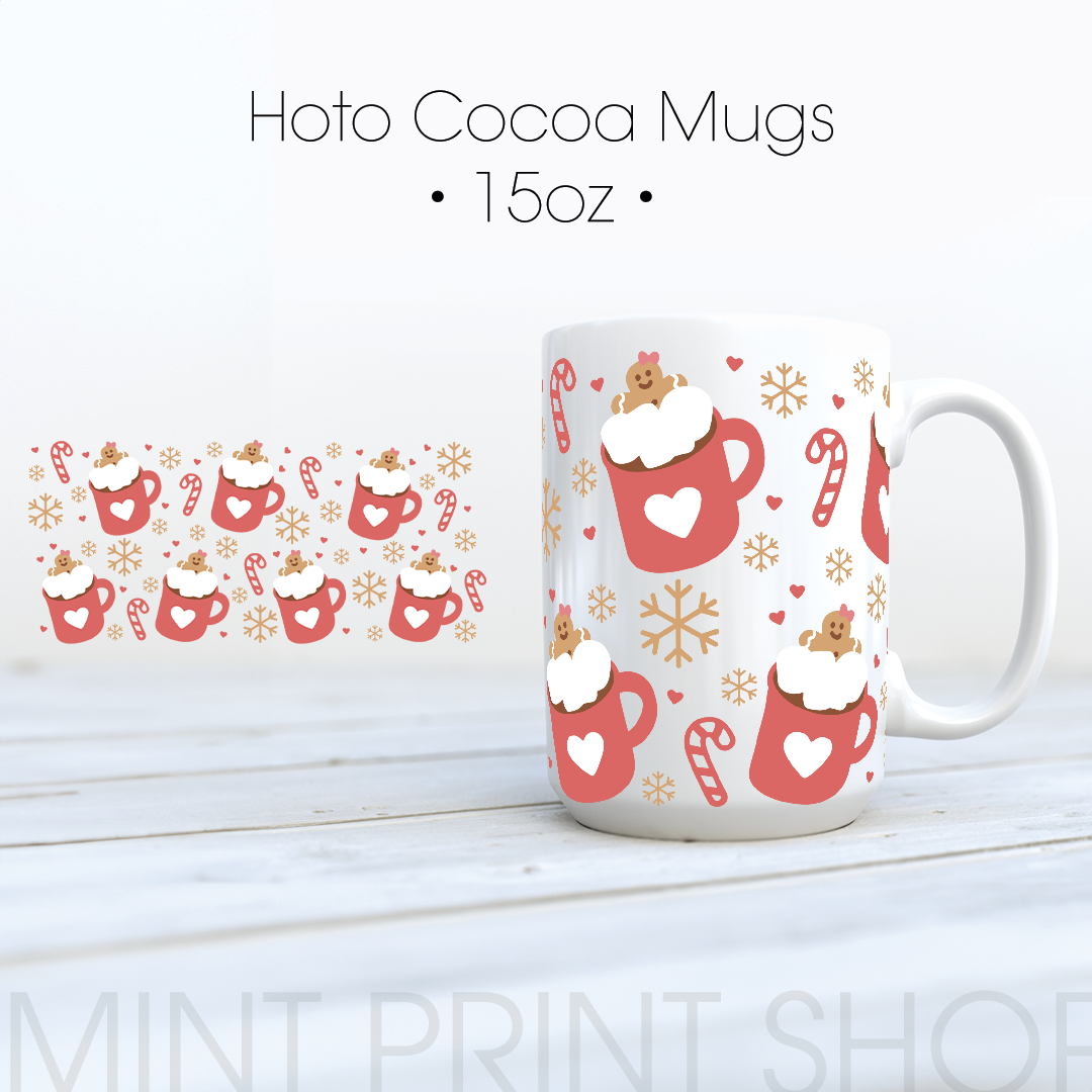 Hot Cocoa | UV DTF Cup Wrap - Mint Print Shop