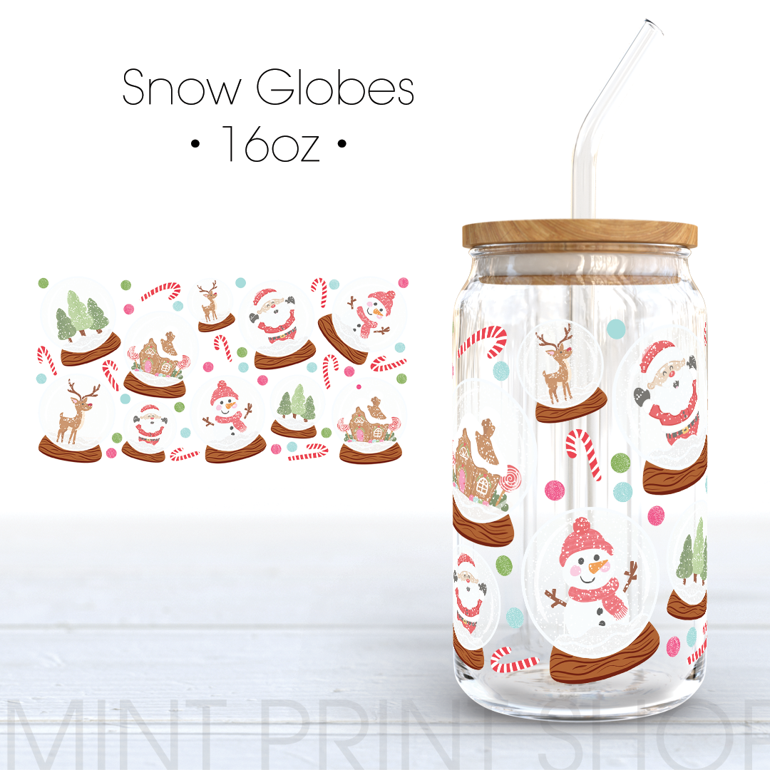 Snow Globes UV DTF Cup Wrap
