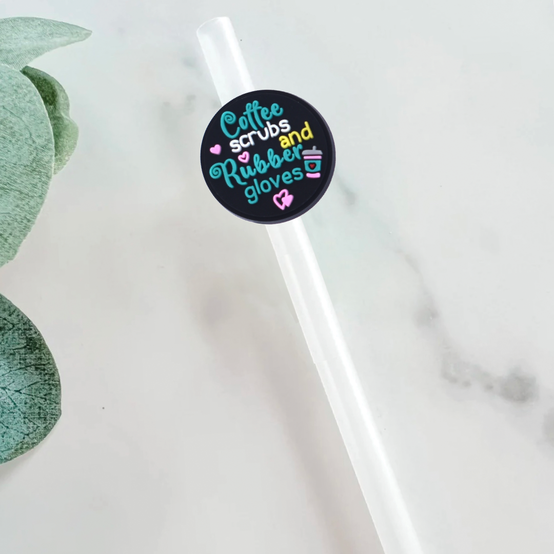 Nurse Straw Topper - Mint Print Shop