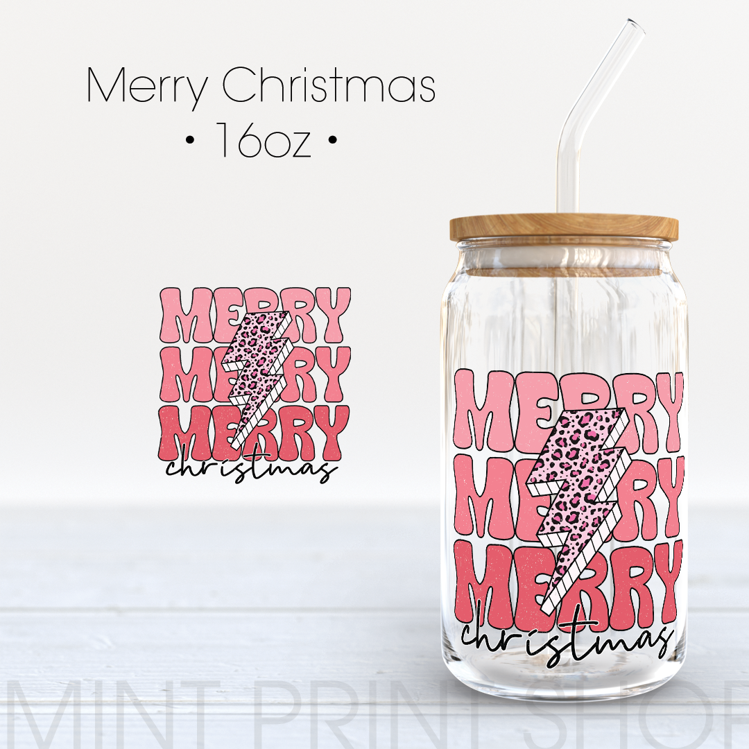 Merry Christmas | UV DTF Sticker - Mint Print Shop