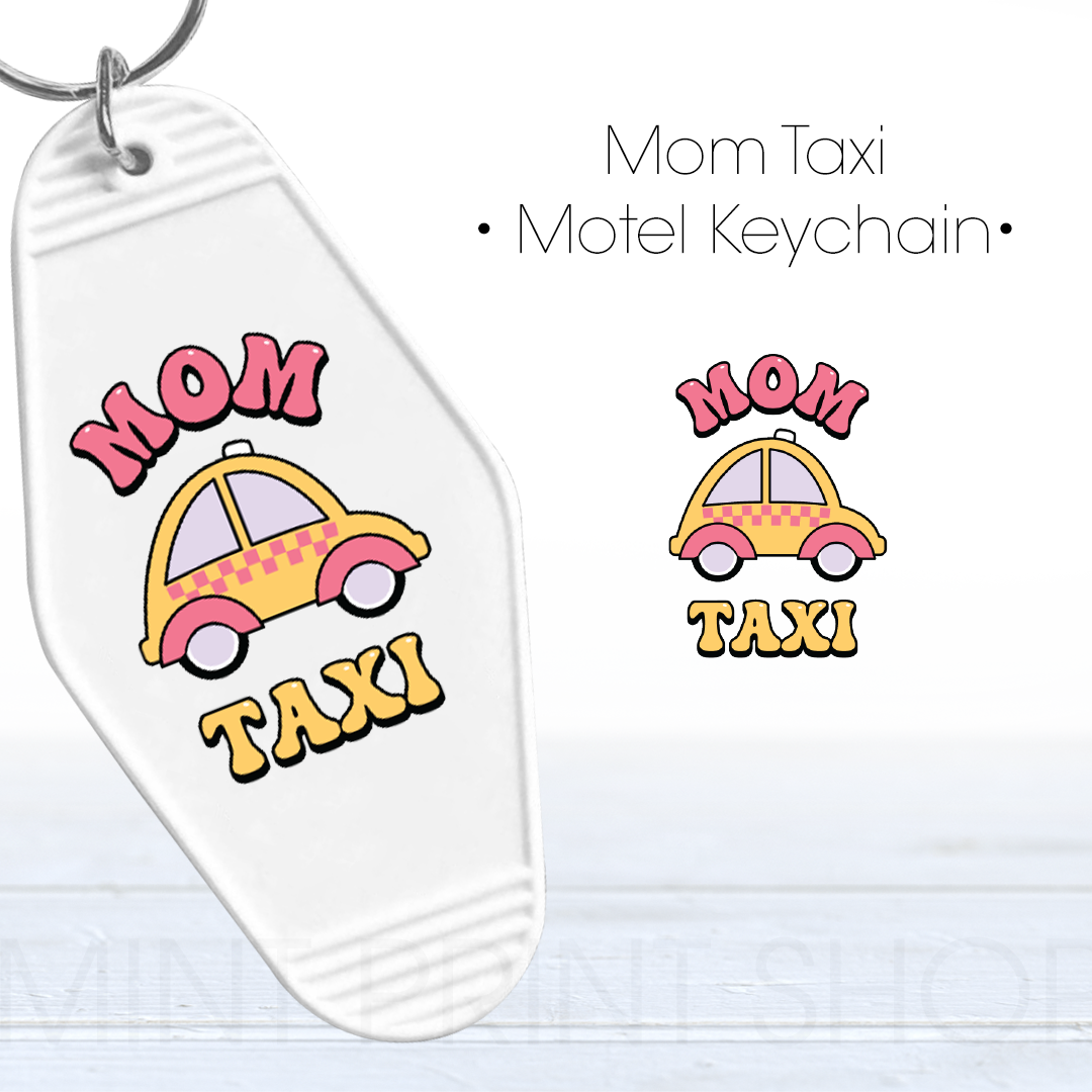 Mom Taxi | UV Keychain Decal
