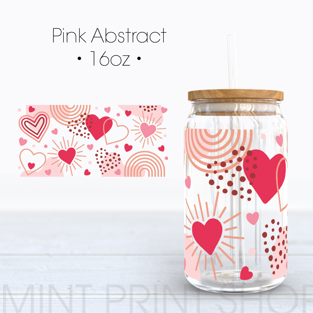 Pink Abstract | UV DTF Cup Wrap