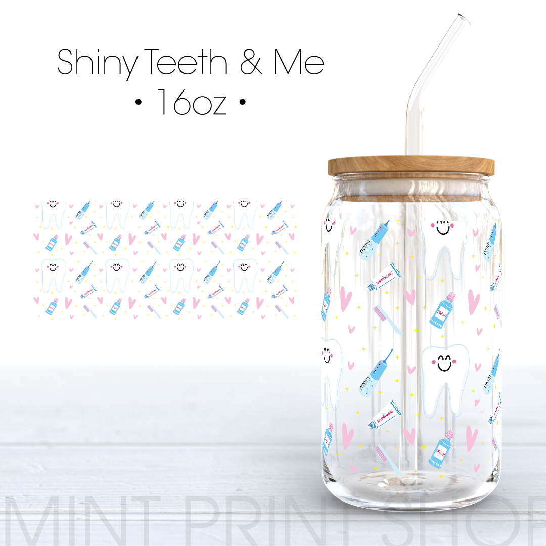Shiny Teeth and Me | UV DTF Cup Wrap
