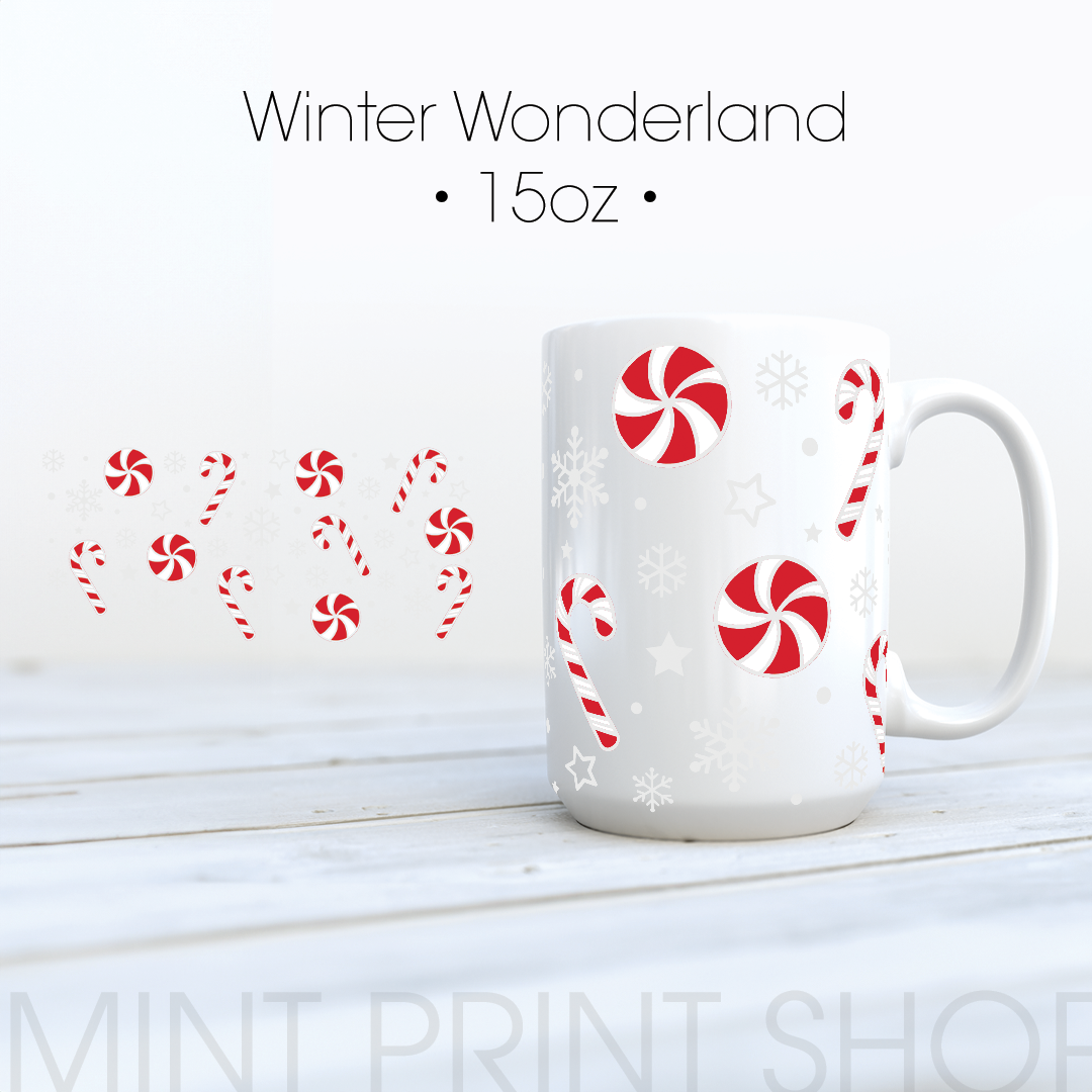 Winter Wonderland | UV DTF Cup Wrap - Mint Print Shop