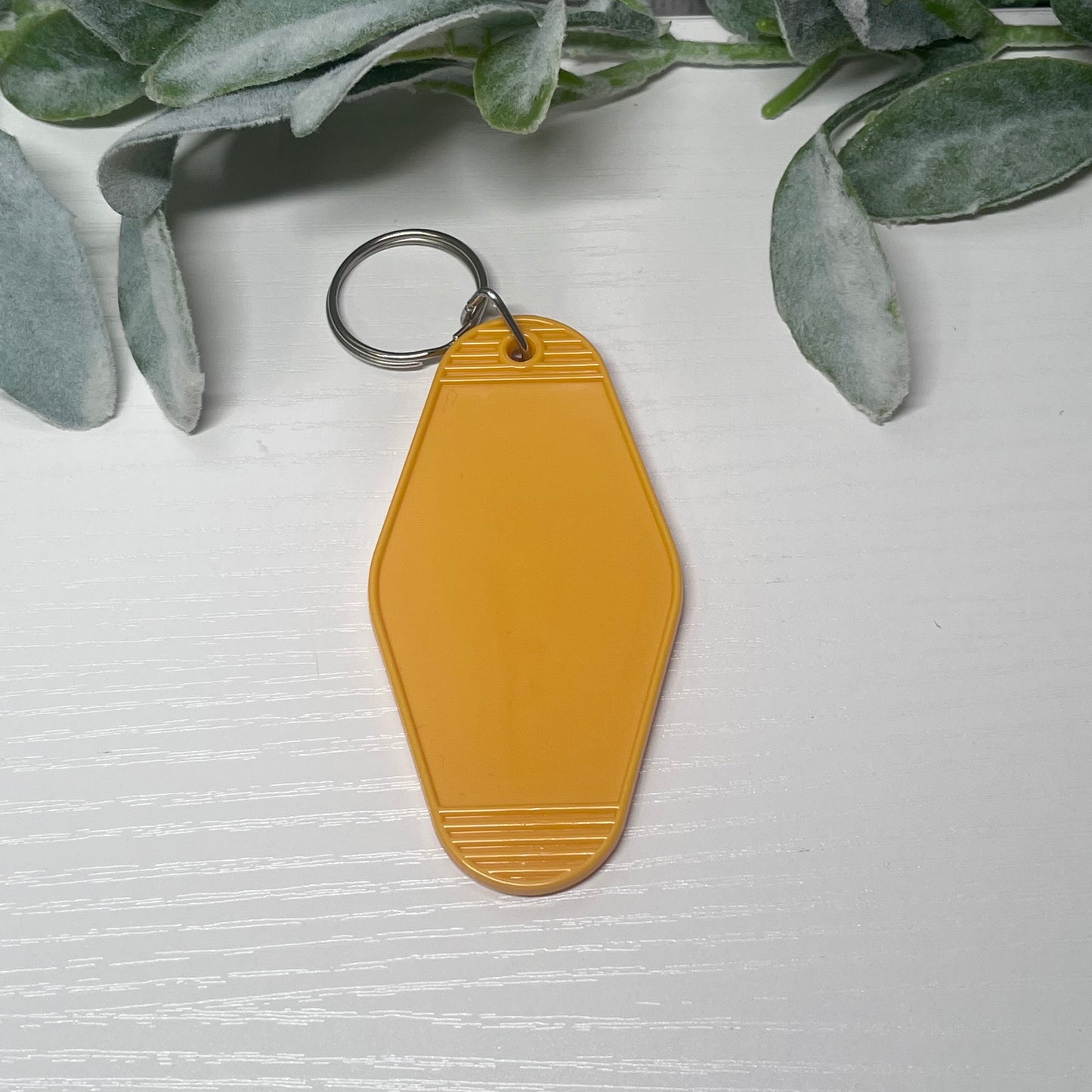 Golden Yellow | Motel Keychain Blank - Mint Print Shop