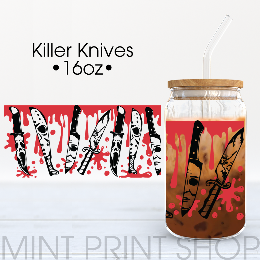 Killer Knives | UV DTF Cup Wrap - Mint Print Shop
