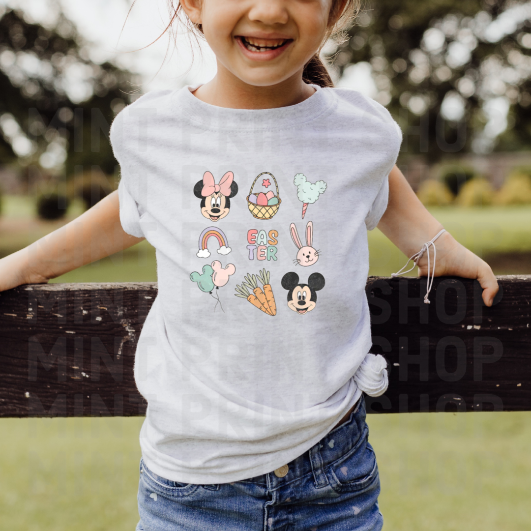 Mickey and Friends Easter Collage | Kids DTF Transfer - Mint Print Shop
