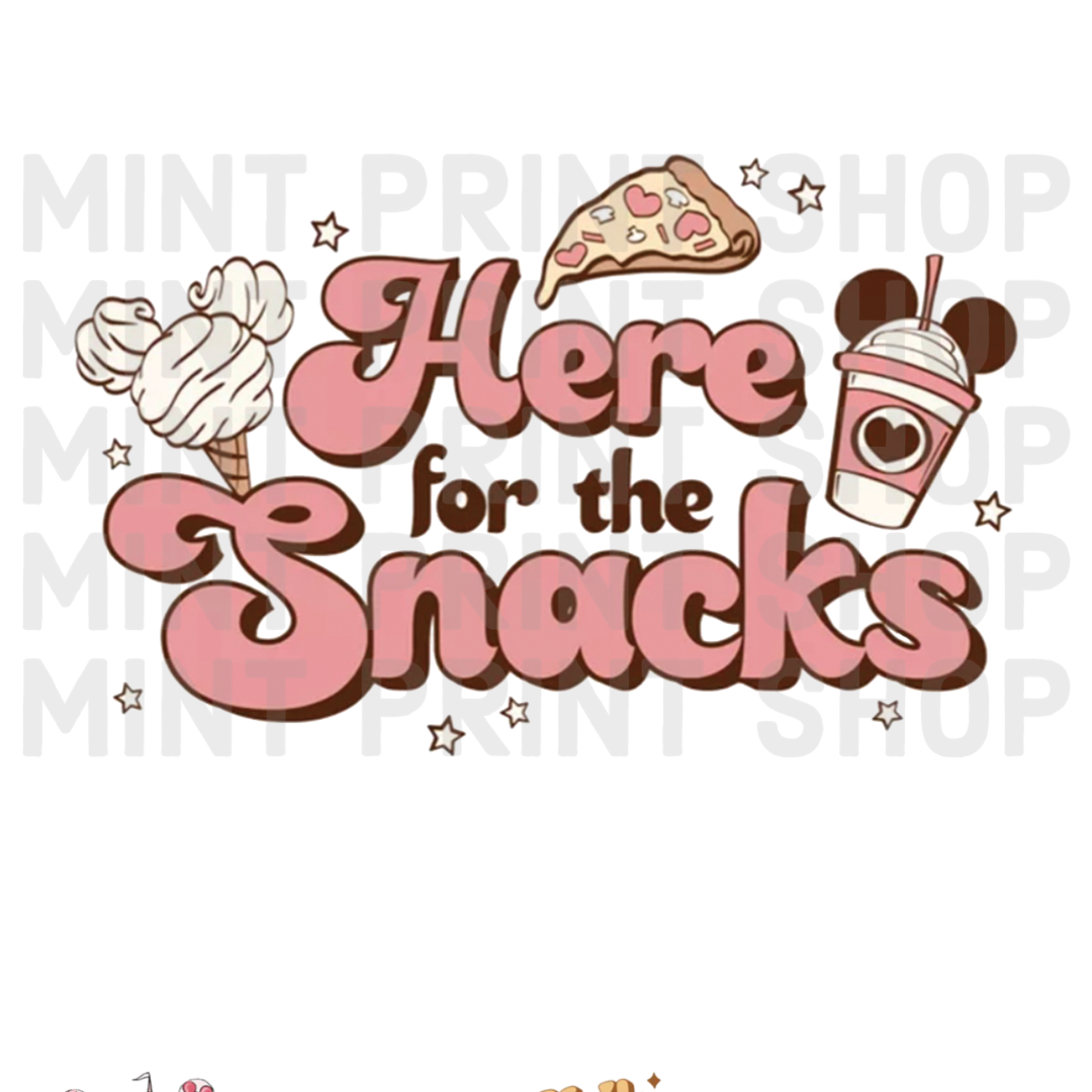 Disney Here For The Snacks DTF Transfer - Mint Print Shop