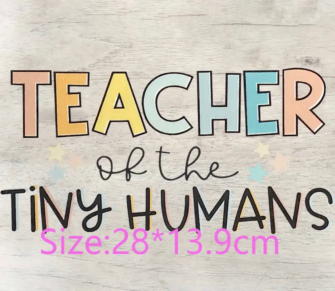 Teacher of Tiny Humans DTF Transfer - Mint Print Shop