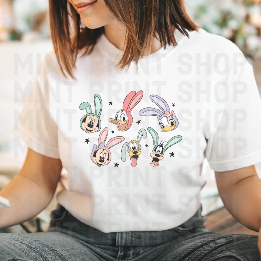 Mickey and Friends Easter Ears | DTF Transfer - Mint Print Shop