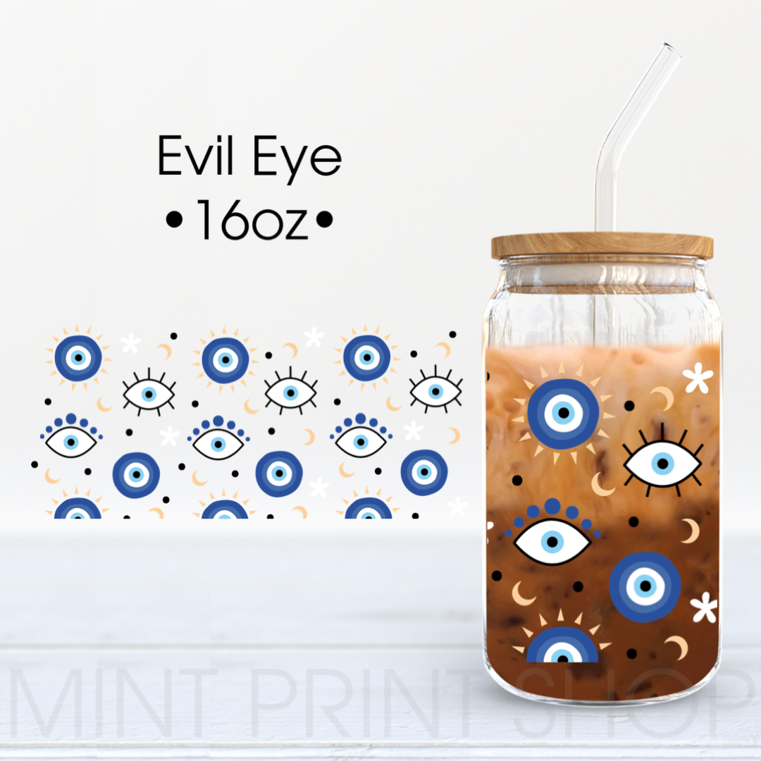 Evil Eye | UV DTF Cup Wrap - Mint Print Shop