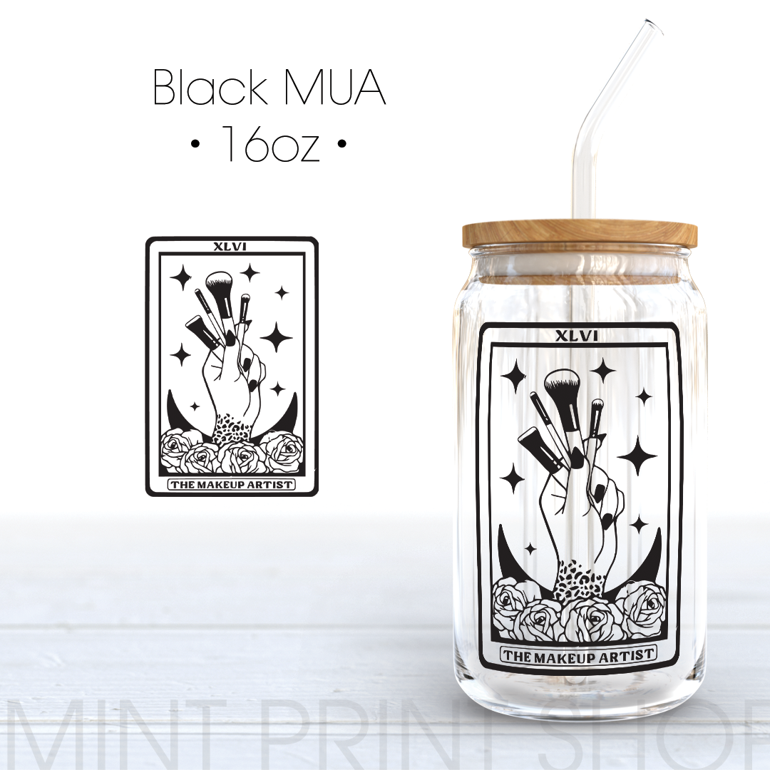 MUA in Black | UV DTF Decal