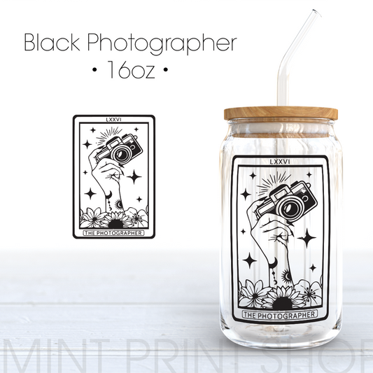 Photographer in Black | UV DTF Decal