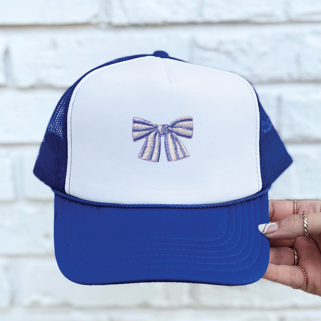 Blue Mini Bow | Embroidery Patch