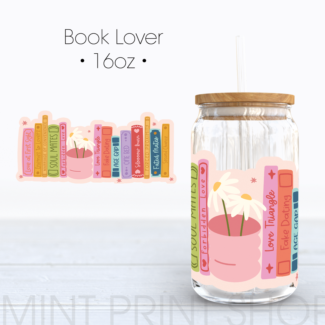 Book Lover | UV DTF Cup Wrap