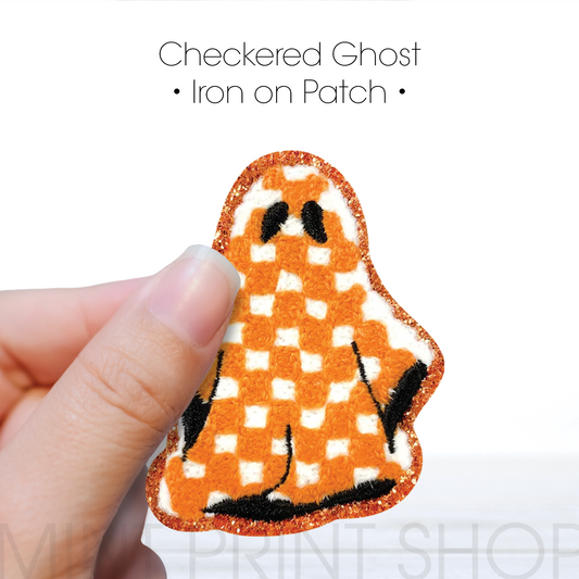 Checkered Ghost | Chenille Patch