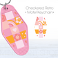 Checkered Retro | UV Keychain Decal