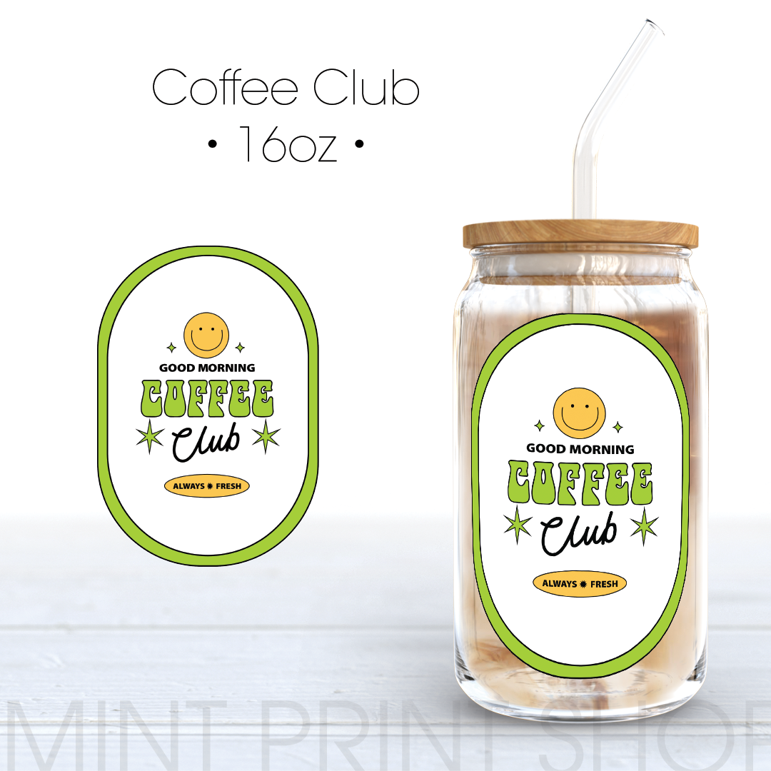 Coffee Club Decal