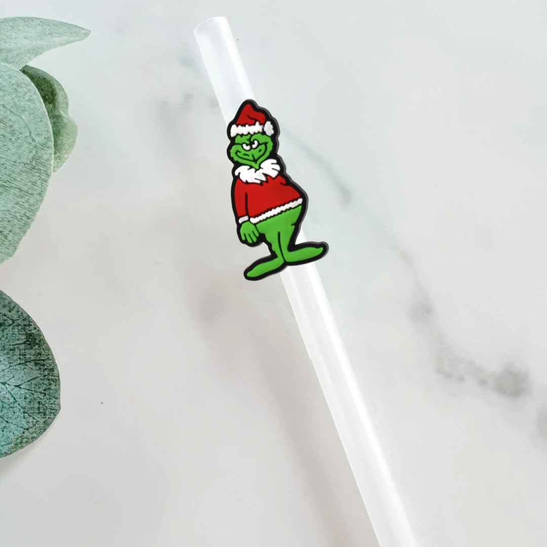 Grinch Body Straw Topper - Mint Print Shop