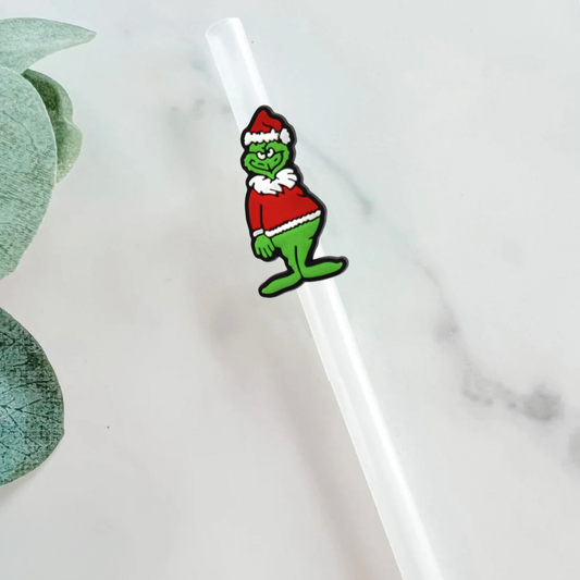 Grinch Body Straw Topper - Mint Print Shop