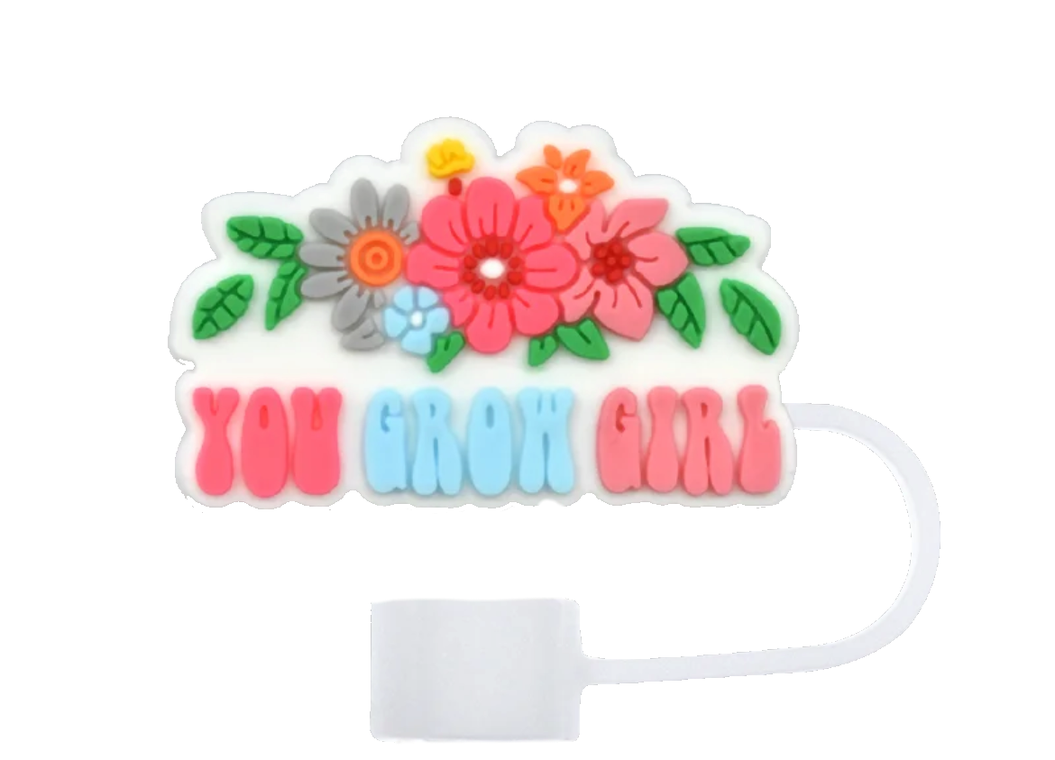 You Grow Girl Straw Cover