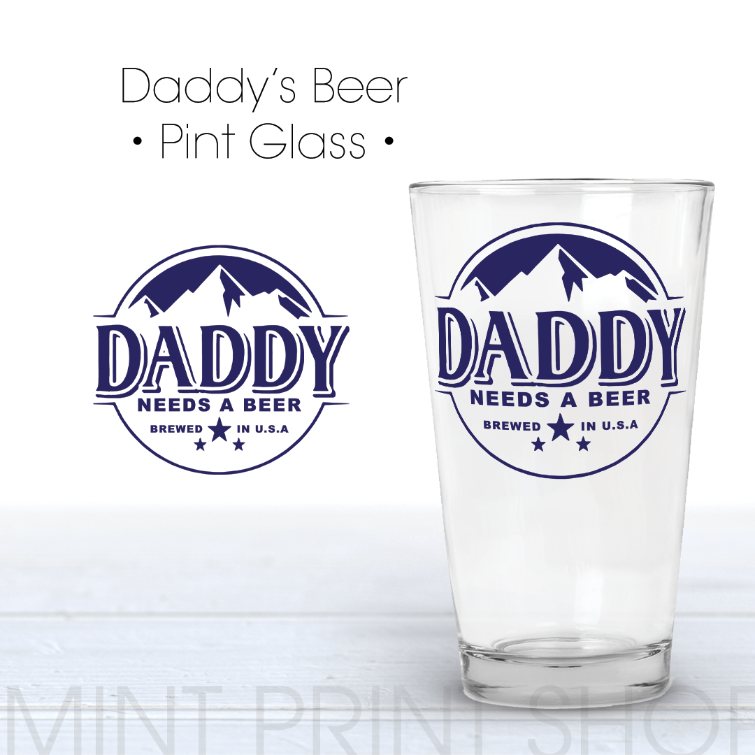 Daddy's Beer | UV DTF Sticker