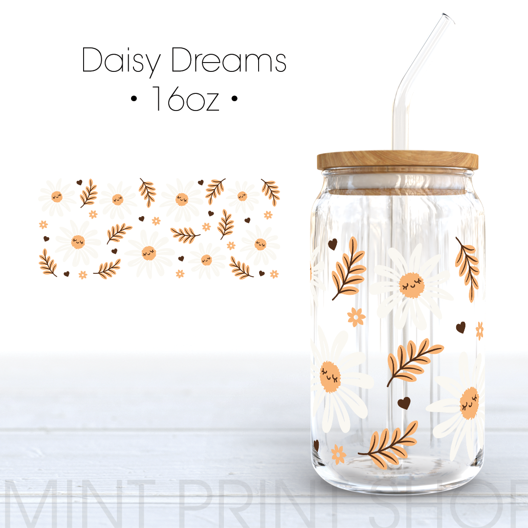 Daisy Dreams | UV DTF Cup Wrap