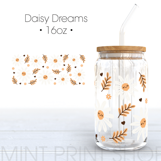 Daisy Dreams | UV DTF Cup Wrap