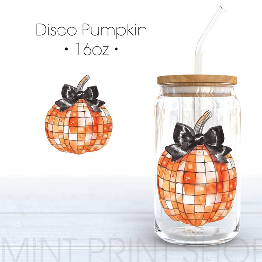 Disco Pumpkin | UV DTF Decal