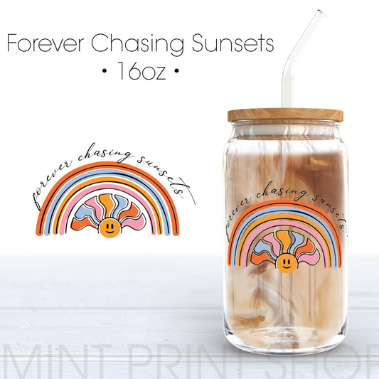 Forever Chasing Sunsets Decal