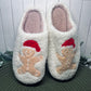 Gingerbread Man Christmas Slippers - Mint Print Shop