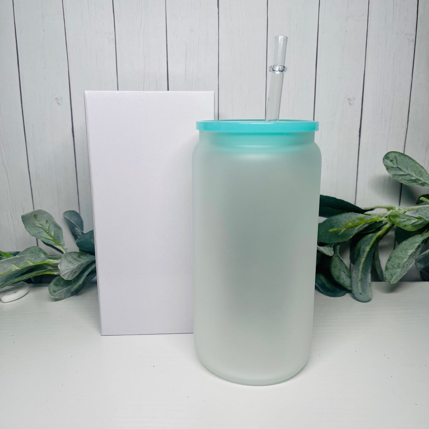 16oz Frosted Colored Glass Can | Blank