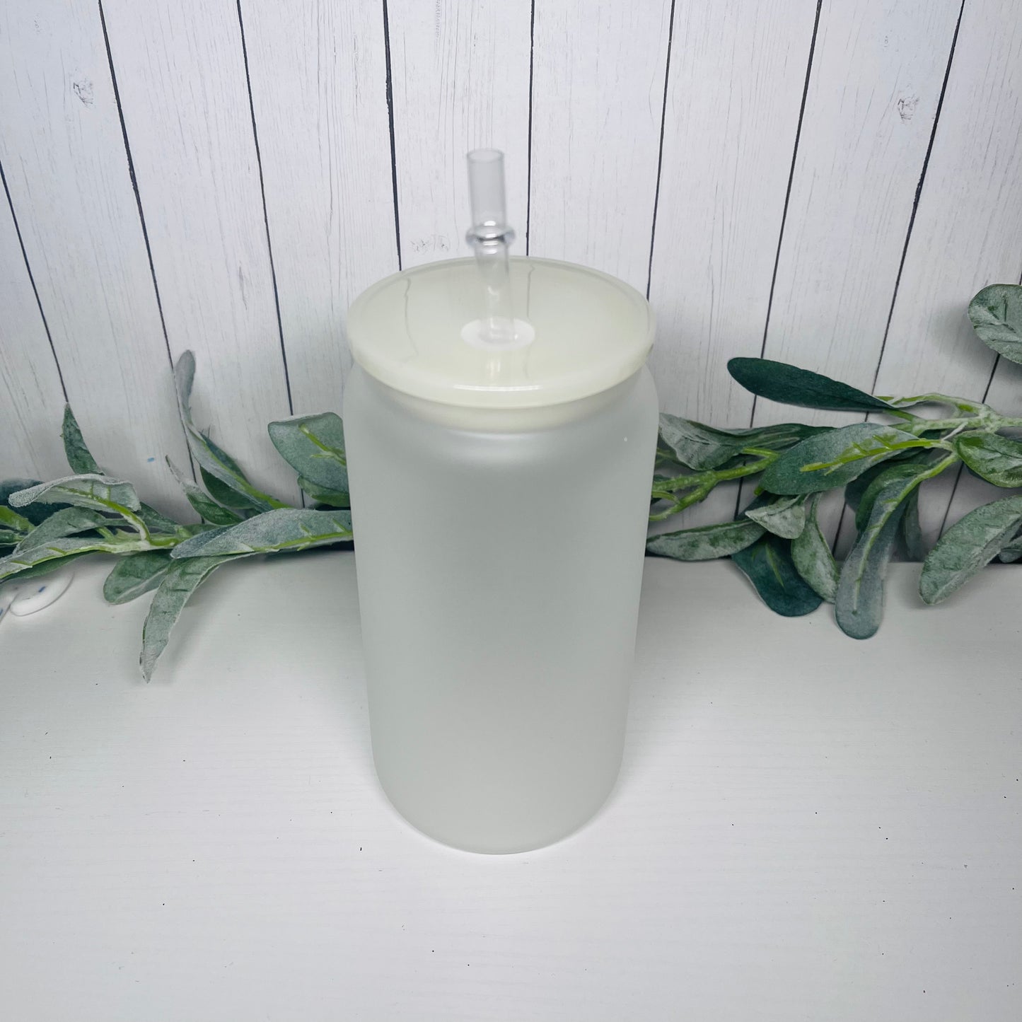 16oz Frosted Colored Glass Can | Blank