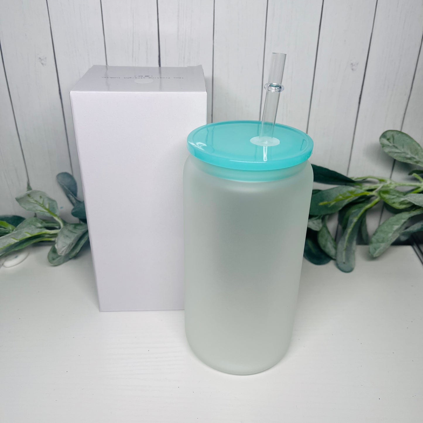 16oz Frosted Colored Glass Can | Blank