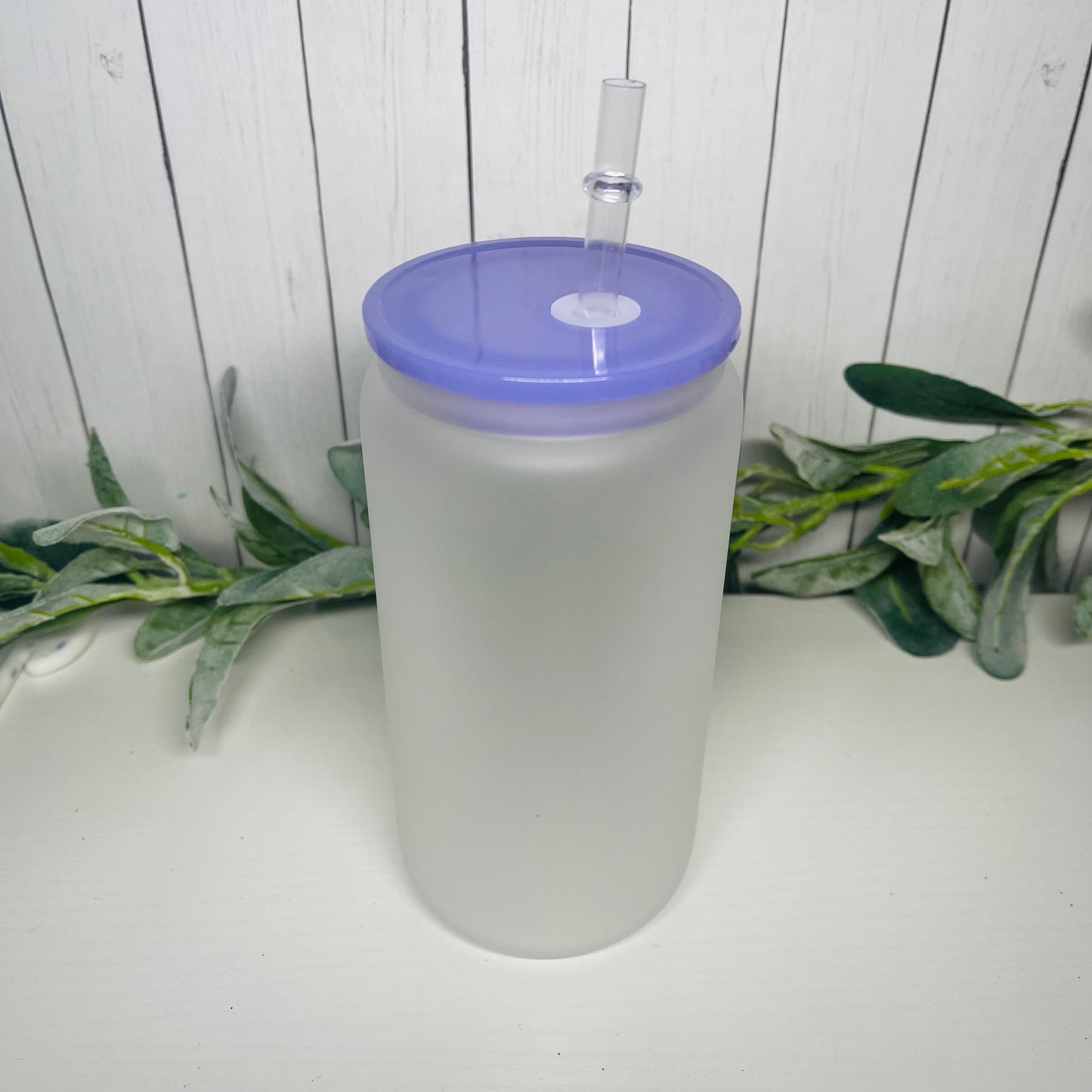 16oz Frosted Colored Glass Can | Blank