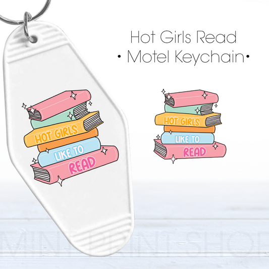 Hot Girls Read | UV Keychain Decal