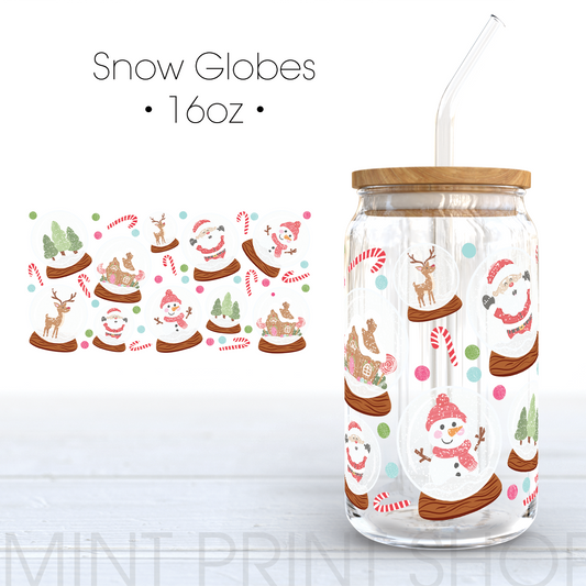 Snow Globes UV DTF Cup Wrap