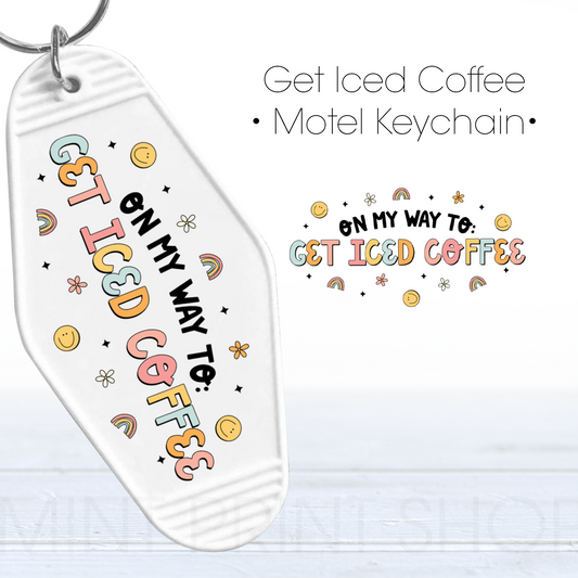 Iced Coffee | UV Keychain Decal