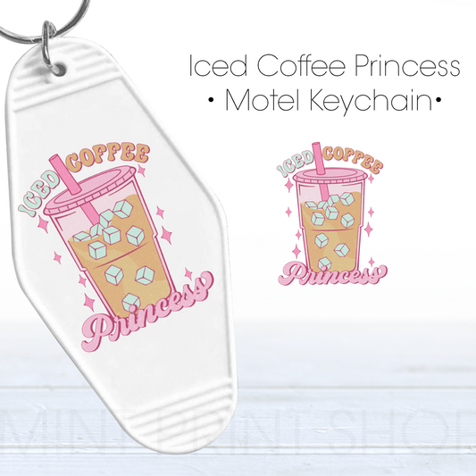 Iced Coffee Princess | UV Keychain Decal