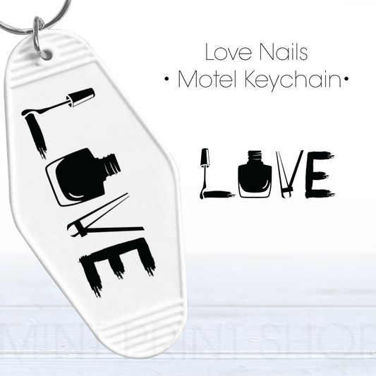 Love Nails | UV Keychain Decal