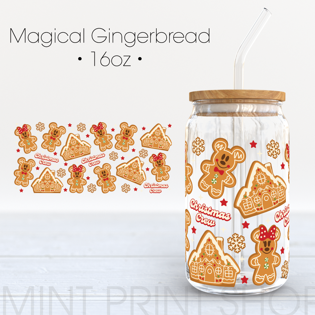 Magical Gingerbread |  UV DTF Cup Wrap