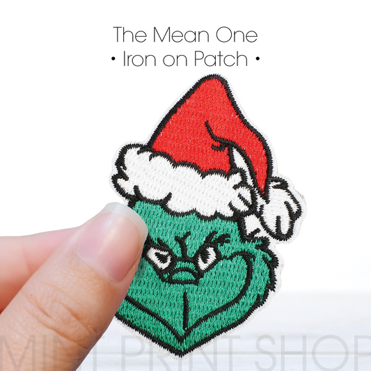 The Mean One | Embroidery Patch