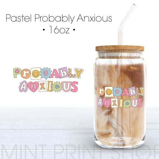 Pastel Probably Anxious Decal